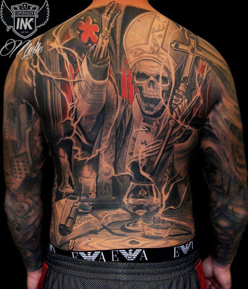 Reaper Pope full back piece